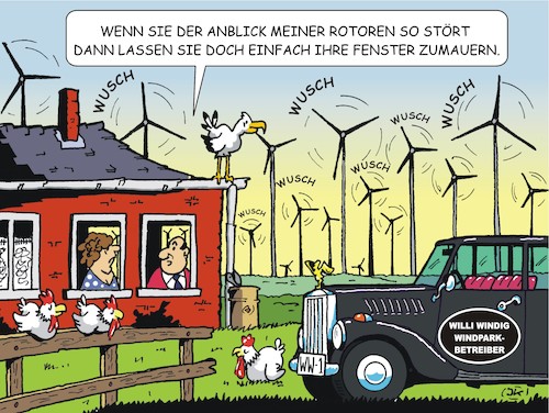 Cartoon: Schlechte Aussicht (medium) by JotKa tagged mensch,natur,umwelt,windenergie,rotoren,einspeisung,profit,gewinnstreben,gewinnmaximierung,immobilien,krankheiten,strom,erneuerbare,energie,stromtrassen,wind,umweltzerstörung,landkreise,eeg,umlage,strompreis,mensch,natur,umwelt,windenergie,rotoren,einspeisung,profit,gewinnstreben,gewinnmaximierung,immobilien,krankheiten,strom,erneuerbare,energie,stromtrassen,wind,umweltzerstörung,landkreise,eeg,umlage,strompreis