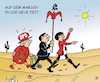 Cartoon: Auf dem Marsch (small) by JotKa tagged spd doppelspitze norbert walter borjans saskia esken politik parteien groko neustart wählerstimmen koalitionskrise