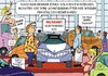 Cartoon: Auf der IAA (small) by JotKa tagged iaa,automobilausstellung,international,messe,frankfurt,neuigkeiten,mobilität,selbstfahrend,auto,männer,ehe,schwiegermutter,liebe,beziehungen,verwandschaft,transport,verkehr,innovationen,auobahnen,schmerz,und,leid,technik,handel,automobilindustrie,konzerne