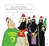 Cartoon: Gelungene Integration (small) by JotKa tagged integration migration asyl einwanderung bunte republik weihnachten xmas weihnachtsmann tannenbaum burka islam