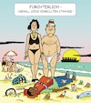 Cartoon: Urlauberfrust (small) by JotKa tagged urlaub ferien sonne strand meer müll strandverschutzung umweltverschmutzung ferienfreude gesellschaft immigration mittelmeerroute schlepper afrika eu asyl