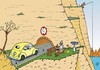 Cartoon: Verkehrsschilder 3  Trafficsigns (small) by JotKa tagged verkehrschilder,straßen,verkehr,bodenwellen,umleitungen,behörden,straßenbau,beschilderungen,straßenmeistereien,gesellschaft,wirtschaft,auto,straßenverkehrsordnung,führerschein,führerscheinprüfung,engstelle,berge,tunnel,angler,rastplatz,aussicht,aussichtsp