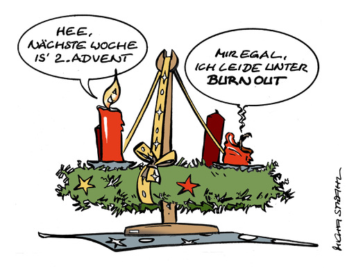 Cartoon: Burn Out (medium) by Micha Strahl tagged micha,strahl,burnout,burn,out,advent,adventskerze,adventskranz,weihnachten,adventszeit,kerzen,vorweihnachtszeit,burn out,depression,arbeit,stress,gesundheit,advent,weihnachten,adventskranz,adventszeit,kerzen,burn,out