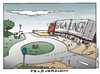 Cartoon: Feldversuch Gigaliner (small) by Micha Strahl tagged micha,strahl,gigaliner,giga,liner,feldversuch,verkehr,lkw,lkwverkehr,verkehrsminister,eurokombi,monstertruck