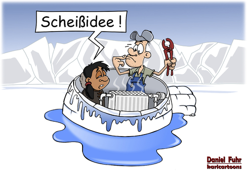 Cartoon: Scheißidee (medium) by karicartoons tagged arktis,bau,bauen,cartoon,danneben,einfall,eis,eskimo,handwerk,handwerker,haus,heizung,heizungsbauer,humor,idee,iglu,inuit,kalt,metapher,nützlich,schmelzen,schnee,unnötig,unnütz,wasser,zentralheizung,arktis,bau,bauen,cartoon,danneben,einfall,eis,eskimo,handwerk,handwerker,haus,heizung,heizungsbauer,humor,idee,iglu,inuit,kalt,metapher,nützlich,schmelzen,schnee,unnötig,unnütz,wasser,zentralheizung