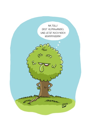 Cartoon: Auch das noch (medium) by Dodenhoff Cartoons tagged baum,baumwurzel,selbstdiagnose,natur,klimawandel,krampfadern,venenklappenschwäche,alter,schönheit,stress,umweltschutz,doppelbelastung,baum,baumwurzel,selbstdiagnose,natur,klimawandel,krampfadern,venenklappenschwäche,alter,schönheit,stress,umweltschutz,doppelbelastung