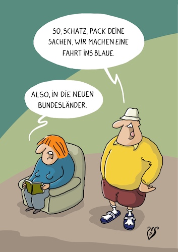 Cartoon: Fahrt ins Blaue (medium) by Dodenhoff Cartoons tagged urlaub,kurztrip,blau,europawahl,landtagswahl,ehe,mann,frau,parteienlandschaft,urlaub,kurztrip,blau,europawahl,landtagswahl,ehe,mann,frau,parteienlandschaft