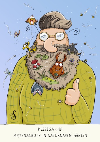 Cartoon: Naturnah (medium) by Dodenhoff Cartoons tagged insektensterben,naturnahegaerten,hipster,naturschutz,artenschutz,vielfalt,klimakrise,glyphosat,nabu,bund,diegruenen,garten,eichhoernchen,bluthaenflin,libellen,bienen,raupen,feuersalamander,klimapaket,birgitdodenhoffcartoons,insektensterben,naturnahegaerten,hipster,naturschutz,artenschutz,vielfalt,klimakrise,glyphosat,nabu,bund,diegruenen,garten,eichhoernchen,bluthaenflin,libellen,bienen