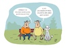 Cartoon: Kegelbrüder (small) by Dodenhoff Cartoons tagged kegeln,freizeitsport,pudel,hunde,vergangenheit,rentner,boomer,bank,sentimental