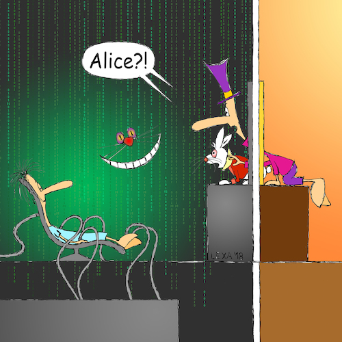 lexatoon Alice in der Matrix