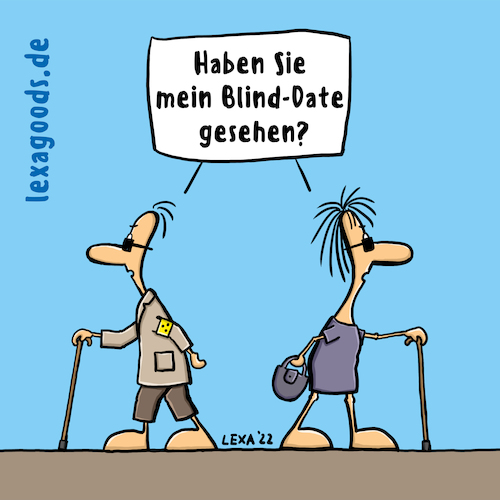 Cartoon: lexatoon Blinddate (medium) by lexatoons tagged lexatoon,blinddate,date,blind,verpasst,vorbei,lexatoon,blinddate,date,blind,verpasst,vorbei