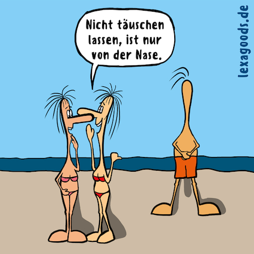 Cartoon: lexatoon Große Nase des Mannes (medium) by lexatoons tagged lexatoon,große,nase,des,mannes,strand,meer,schatten,frauen,männer,lexatoon,große,nase,des,mannes,strand,meer,schatten,frauen,männer