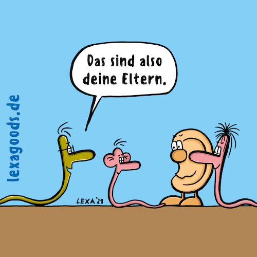 Cartoon: lexatoon Ohrwurm (medium) by lexatoons tagged lexatoon,das,sind,also,deine,eltern,ohrwurm,lehrer,ohren,lexatoon,das,sind,also,deine,eltern,ohrwurm,lehrer,ohren