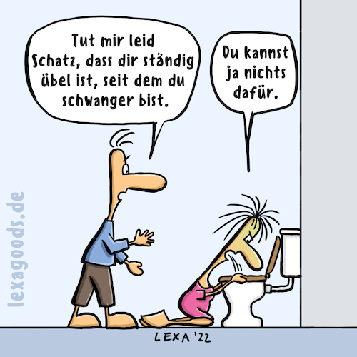 Cartoon: lexatoon Pregnant (medium) by lexatoons tagged lexatoon,du,kannst,ja,nichts,dafür,schwanger,pregnant,übel,kotzen,toilette,vater,mutter,lexatoon,du,kannst,ja,nichts,dafür,schwanger,pregnant,übel,kotzen,toilette,vater,mutter