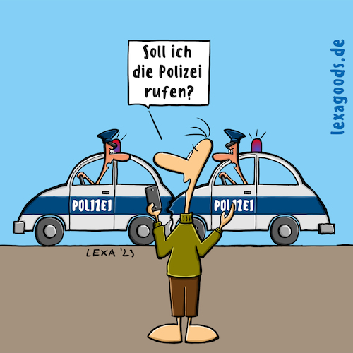 lexatoon Soll ich die Polizei ru