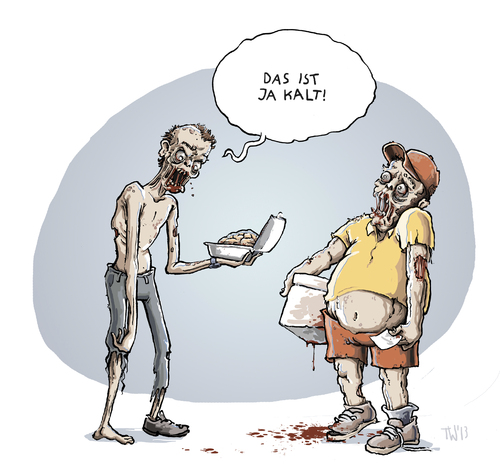 Cartoon: Mmmmh...Hirn (medium) by Tobias Wieland tagged untot,essen,imbiss,lieferung,lieferservice,bestellen,halloween,bestellservice,gehirn,hirn,zombi,zombie,zombie,zombi,hirn,gehirn,leferservice,lieferung,imbiss,essen,untot,halloween