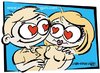 Cartoon: eyes of the heart is a mirror... (small) by azizyavuzdogan tagged saint valentine cartoon love eyes mirror february girl lover heart aziz yavuzdogan istanbul turkey fun