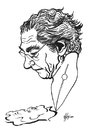 Cartoon: Abidin Dino - Nazim Hikmet (small) by Hilmi Simsek tagged hilmi