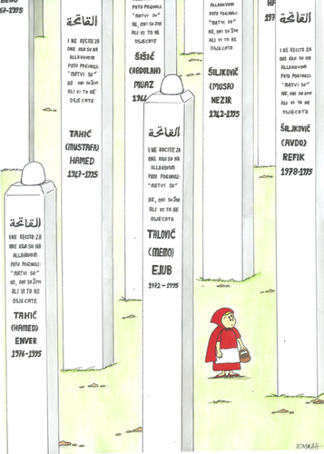 Cartoon: Srebrenica (medium) by emraharikan tagged srebrenica