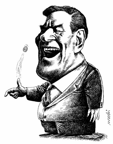 Gerhard Schroeder By Medi Belortaja | Politics Cartoon | TOONPOOL