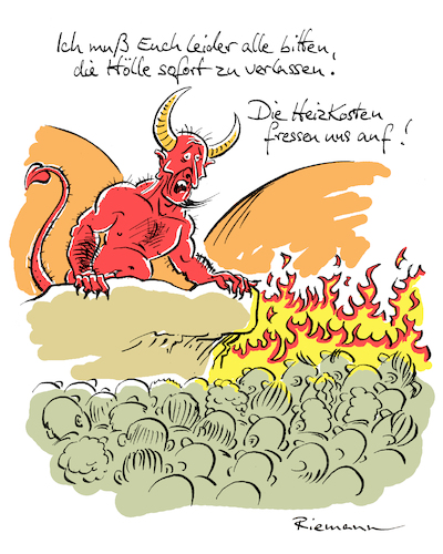 Cartoon: Hölle (medium) by Riemann tagged hölle,teufel,heizung,feuer,heizkosten,energie,preise,winter,kalt,cartoon,george,riemann,hölle,teufel,heizung,feuer,heizkosten,energie,preise,winter,kalt,cartoon,george,riemann