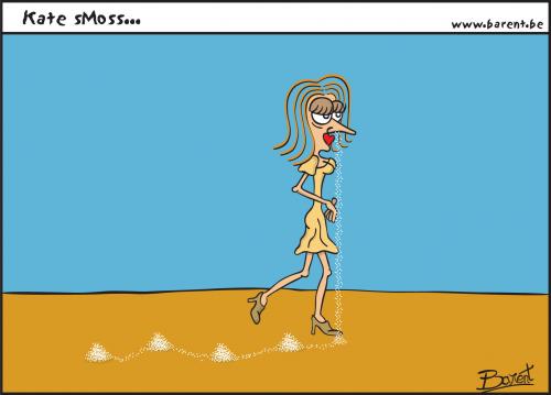 Cartoon: Kate Smoss (medium) by barent tagged kate,moss,coke,