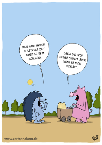 Cartoon: Grunzen (medium) by luftzone tagged thomas,luft,cartoon,lustig,schlafen,igel,schwein,tiere,grunzen,kinderwagen,thomas,luft,cartoon,lustig,schlafen,igel,schwein,tiere,grunzen,kinderwagen