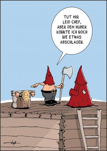 Cartoon: Kopf ab (medium) by luftzone tagged henker,köpfen,mann,kopf,ab,beil,axt,sterben,tod,tod,sterben,todesstrafe,mord,leben,existenz,verurteilung,verurteilter,verbrechen,kriminalität,verbrecher,ermorden,staat,justiz,gesetze,gesetz,gerechtigkeit,auge um auge,henker,abschlagen,axt,waffe,kopf,schafott,richter,richten,hinrichtung,hinrichten,gefallen,gefälligkeit,mitgefühl,freundschaft,loyalität,wortspiel,auge,um