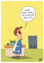 Cartoon: Es gibt Essen (small) by luftzone tagged cartoon,thomas,luft,lustig,essen,vegetarier,kinder,küche,mutter,salat