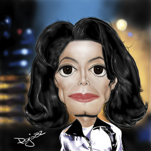 Michael Jackson By Pajo82 | Famous People Cartoon | TOONPOOL