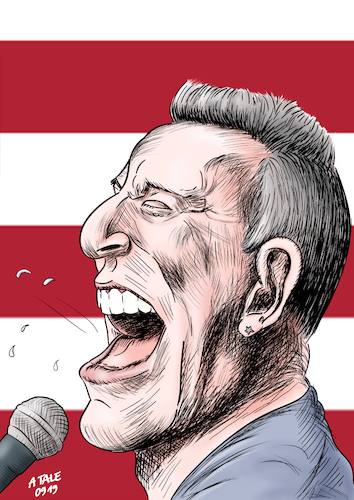 Cartoon: Bruce Springsteen Karikatur (medium) by Ago tagged bruce,springsteen,the,boss,usa,musiker,sönger,gitarrist,pop,rock,estreet,band,klassiker,geburtstag,siebzig,karikatur,caricature,gesicht,porträt,bild,cartoon,pressezeichnung,illustration,tale,agostino,natale,bruce,springsteen,the,boss,usa,musiker,sönger,gitarrist,pop,rock,estreet,band,klassiker,geburtstag,siebzig,karikatur,caricature,gesicht,porträt,bild,cartoon,pressezeichnung,illustration,tale,agostino,natale