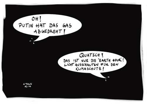 Cartoon: Earth hour (medium) by Ago tagged earth,hour,klimaschutz,energie,sparen,umwelt,aktion,lichter,ausschalten,putin,russland,lieferant,gas,öl,konflikt,krise,ukraine,krim,nato,eu,earth,hour,klimaschutz,energie,sparen,umwelt,aktion,lichter,ausschalten,putin,russland,lieferant,gas,öl,konflikt,krise,ukraine,krim,nato,eu