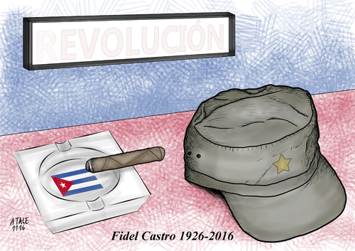 Cartoon: Fidel Castro (medium) by Ago tagged fidel,castro,kuba,staatspräsident,revolutionär,revolution,maximo,leader,cuba,libre,kommunismus,umsturz,politik,nachruf,illustration,karikatur,cartoon,tale,fidel,castro,kuba,staatspräsident,revolutionär,revolution,maximo,leader,cuba,libre,kommunismus,umsturz,politik,nachruf,illustration,karikatur,cartoon,tale