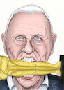 Cartoon: Karikatur Anthony Hopkins (small) by Ago tagged anthony,hopkins,britischer,schauspieler,runder,geburtstag,achtzig,mime,charakterdarsteller,oscar,gewinner,hollywood,schweigen,der,lämmer,bekannteste,rolle,psychopath,hannibal,lecter,the,cannibal,filme,kino,movie,actor,caricature,karikatur,porträt,zeichnung,pressezeichnung,bild,illustration,tale,agostino,natale