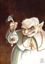 Cartoon: Aprile  preserfatifen part.5 (small) by matteo bertelli tagged illustration,ratzinger