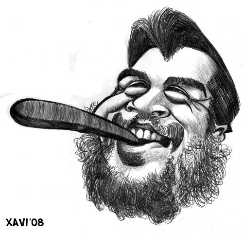 Che Guevara By Xavi Caricatura | Famous People Cartoon | TOONPOOL