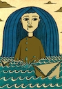 Cartoon: Tears into Waves (small) by Recep ÖZCAN tagged women