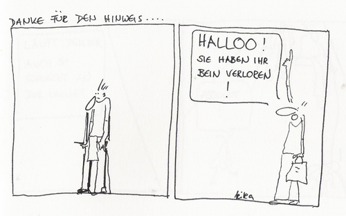 Cartoon: danke (medium) by kika tagged fb