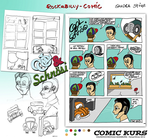 Cartoon: COMIC KURS 2012 Ergebnisse (medium) by zenundsenf tagged course,kurs,comic