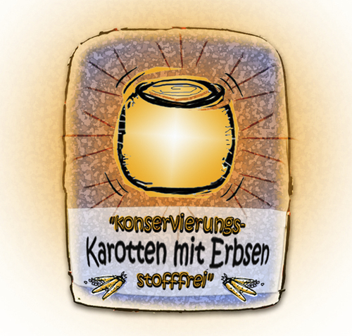 Cartoon: Karotten mit Erbsen 2 (medium) by zenundsenf tagged bio,erbsen,karotten,hazzard,öko,kathastrophe,terrorismus,konservierungsstoffe,zenf,illustration,zensenf,zenundsenf,andi,walter