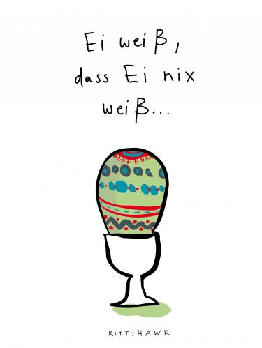 Cartoon: eiweiss (medium) by kittihawk tagged easter,osteren,ei,eierbecher,eier,färben,farbe,weiß,philosophie,wissen,weisheit,ostern,osternhase,eier,bemalt,wissen,weiß,jesus,wiedergeburt,himmelfahrt,kreuzigung,karfreitag,feiertag,eiweiß,eigelb