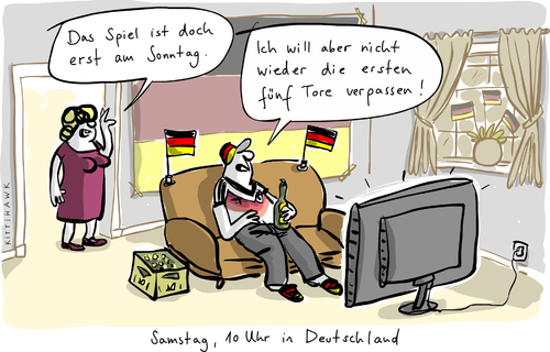 Cartoon: Endspiel (medium) by kittihawk tagged kittihawk,2014,spiel,endspiel,sonntag,deutschland,argentinien,fünf,ersten,tore,verpassen,fußball,gucken,fernseher,übertragung,wm,weltmeisterschaft,brasilien,rio,live,mann,frau,wohnzimmer,sofa,ehefrau,bier,flagge,fahne,samstag,trikot,finale,kittihawk,2014,spiel,endspiel,sonntag,deutschland,argentinien,fünf,ersten,tore,verpassen,fußball,gucken,fernseher,übertragung,wm,weltmeisterschaft,brasilien,rio,live,mann,frau,wohnzimmer,sofa,ehefrau,bier,flagge,fahne,samstag,trikot,finale