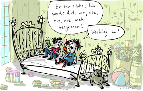 Cartoon: Verklag ihn (medium) by kittihawk tagged kittihawk,2014,vergesslich,job,google,urteil,links,löschen,recht,auf,vergessen,nie,verhessen,mitteilung,smartphone,liebe,mädchen,zimmer,bett,verliebt,verklar,ihn,liebesschwur,er,schreibt,vergessenwerden,kittihawk,2014,vergesslich,job,google,urteil,links,löschen,recht,auf,vergessen,nie,verhessen,mitteilung,smartphone,liebe,mädchen,zimmer,bett,verliebt,verklar,ihn,liebesschwur,er,schreibt,vergessenwerden