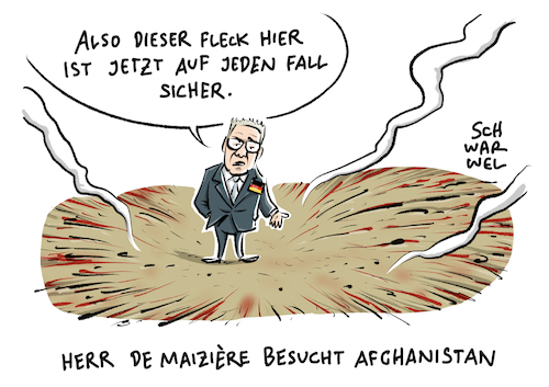 Cartoon: Abschiebung Afghanistan (medium) by Schwarwel tagged sicheres,herkunftsland,heimat,de,maiziere,anschlag,terroranschlag,terror,krieg,zerstörung,abschiebung,abschieben,afghanisten,flüchtlinge,geflüchtete,sammelabschiebung,asylasylsuchende,asylbewerber,kabul,bundesinnenminister,bombo,bombenanschlag,abschiebestopp,karikatur,schwarwel,sicheres,herkunftsland,heimat,de,maiziere,anschlag,terroranschlag,terror,krieg,zerstörung,abschiebung,abschieben,afghanisten,flüchtlinge,geflüchtete,sammelabschiebung,asylasylsuchende,asylbewerber,kabul,bundesinnenminister,bombo,bombenanschlag,abschiebestopp,karikatur,schwarwel