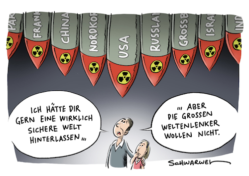 Cartoon: Atomkrieg wieder denkbar (medium) by Schwarwel tagged atomkrieg,krieg,terror,zerstörung,waffen,gewalt,atombombe,mombe,us,usa,amerika,frankreich,china,nordkorea,russland,israel,großbritannien,uk,england,karikatur,schwarwel,weltmacht,weltmächte,atomwaffen,nuklear,nukleare,sprengköpfe,mutter,aller,bomben,sprengstoff,kim,jong,un,putin,trump,nuklearwaffen,atomkrieg,krieg,terror,zerstörung,waffen,gewalt,atombombe,mombe,us,usa,amerika,frankreich,china,nordkorea,russland,israel,großbritannien,uk,england,karikatur,schwarwel,weltmacht,weltmächte,atomwaffen,nuklear,nukleare,sprengköpfe,mutter,aller,bomben,sprengstoff,kim,jong,un,putin,trump,nuklearwaffen