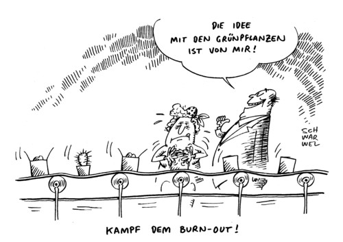 Cartoon: Burn out wächst (medium) by Schwarwel tagged burn,out,arbeit,job,krankenkasse,warnung,anti,stress,bkk,krankheitstage,syndrom,dgb,arbeiter,sozial,karikatur,schwarwel,chef,krank,krankheit,burn,out,arbeit,job,krankenkasse,warnung,anti,stress,bkk,krankheitstage,syndrom,dgb,arbeiter,sozial,karikatur,schwarwel,chef,krank,krankheit