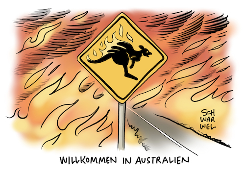 Cartoon: Buschbrände Australien (medium) by Schwarwel tagged australien,buschbrände,feuer,katastrophenalarm,naturkatstrophe,koalas,koalabären,känguruh,tod,brand,wald,premier,scott,feuerwehrmänner,verheerende,brände,canberra,buschfeuer,klimawandel,klimaschutz,klimaleugner,klimagegner,luftverschmutzung,premierminister,flora,fauna,cartoon,karikatur,schwarwel,australien,buschbrände,feuer,katastrophenalarm,naturkatstrophe,koalas,koalabären,känguruh,tod,brand,wald,premier,scott,feuerwehrmänner,verheerende,brände,canberra,buschfeuer,klimawandel,klimaschutz,klimaleugner,klimagegner,luftverschmutzung,premierminister,flora,fauna,cartoon,karikatur,schwarwel