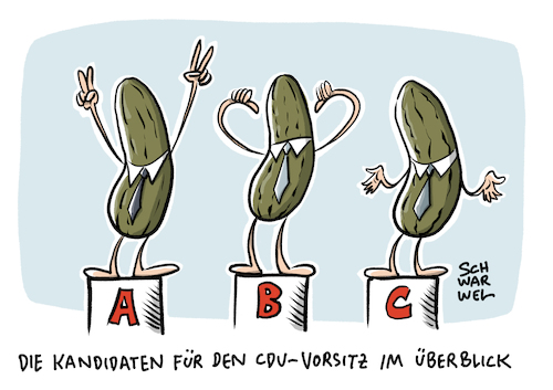 Cartoon: CDU Kanzler Kandidatur (medium) by Schwarwel tagged cdu,kanzler,kanzlerkandidat,kanzlerkandidatur,kandidatur,merz,laschet,gesundheitsminister,jens,spahn,nachfolge,merkel,bundeskanzlerin,akk,rücktritt,akkrücktritt,wahlen,ahlkampf,parteivorsitz,partei,parteien,deutschland,politik,politiker,krise,vorsitz,parteichef,röttgen,kampfkandidatur,cartoon,karikatur,schwarwel,cdu,kanzler,kanzlerkandidat,kanzlerkandidatur,kandidatur,merz,laschet,gesundheitsminister,jens,spahn,nachfolge,merkel,bundeskanzlerin,akk,rücktritt,akkrücktritt,wahlen,ahlkampf,parteivorsitz,partei,parteien,deutschland,politik,politiker,krise,vorsitz,parteichef,röttgen,kampfkandidatur,cartoon,karikatur,schwarwel