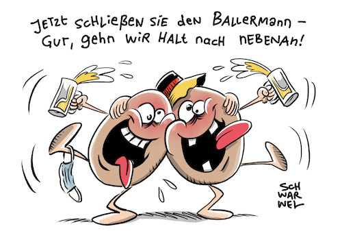 Cartoon: Corona Ballermann (medium) by Schwarwel tagged corona,coronavirus,covid19,maskeschutzmaske,maskenpflicht,abstandsregeln,virus,infektionen,superspreader,pandemie,pandemieherde,cartoon,karikatur,schwarwel,ballermann,urlaub,urlauber,deutsche,coronapartys,schließung,kneipe,spanien,spanienurlaub,lockdown,lockerungen,saufen,party,sangria,coronaauflagen,corona,coronavirus,covid19,maskeschutzmaske,maskenpflicht,abstandsregeln,virus,infektionen,superspreader,pandemie,pandemieherde,cartoon,karikatur,schwarwel,ballermann,urlaub,urlauber,deutsche,coronapartys,schließung,kneipe,spanien,spanienurlaub,lockdown,lockerungen,saufen,party,sangria,coronaauflagen