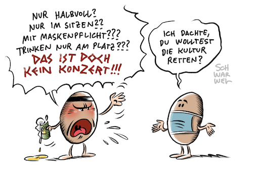 Cartoon: Corona Konzerte Tim Bendzko (medium) by Schwarwel tagged corona,coronapandemie,covid19,virus,coronavirus,sars,coronatest,coronakrise,coronapolitik,abstandsregeln,aha,regel,schutzmaske,maske,maskenpflicht,mundnasenschutz,quarantäne,lockdown,shutdown,pandemie,konzerte,kulturbranche,veranstaltungsbranche,alarmstuferot,ohneunswirdsstill,musik,musiker,bühne,croew,alkoholverbot,alkohol,hygienekonzept,hygienevorschriften,cartoon,karikatur,schwarwel,corona,coronapandemie,covid19,virus,coronavirus,sars,coronatest,coronakrise,coronapolitik,abstandsregeln,aha,regel,schutzmaske,maske,maskenpflicht,mundnasenschutz,quarantäne,lockdown,shutdown,pandemie,konzerte,kulturbranche,veranstaltungsbranche,alarmstuferot,ohneunswirdsstill,musik,musiker,bühne,croew,alkoholverbot,alkohol,hygienekonzept,hygienevorschriften,cartoon,karikatur,schwarwel